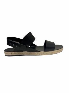 Jenni Kayne Sunday Leather Espadrille Sandals in Black Size 38EU/US 8 NWT